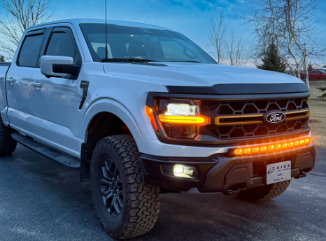 M & R 40in Light Bar - PRO | Yellow + Amber DRL | 2024+ Ford F150 Tremor