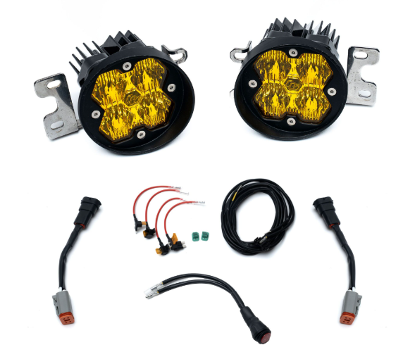 Baja Design Squadron-R 2.0 Sport Fog Pocket Light Kit - Toyota 2010-24 4Runner; 2012-23 Tacoma; 2014-21 Tundra