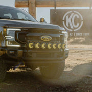 KC HiLites Front Bumper Gravity LED Pro6 - 7-Light Bar Kit | 2017+ F250 / 350 - Underland Offroad