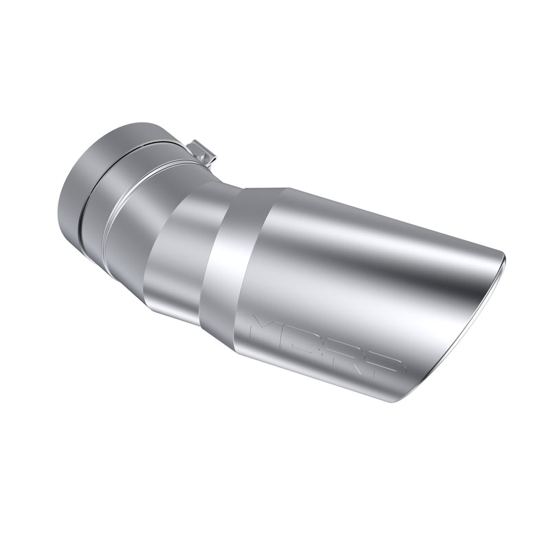 MBRP Armor Pro 6 Inch O.D. Exhaust Tip Angled Rolled End 5 Inch Inlet 15.5 Inch Length 30 Degree Bend T304 Stainless | 2015+ Chevrolet/GMC 2500/3500 Duramax