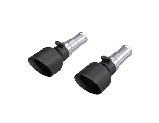 MBRP Armor BLK 5 Inch OD Black Exhaust Tips Dual Wall Angle Cut Sold in Pairs | 2019-2024 Ram 1500 5.7L Hemi