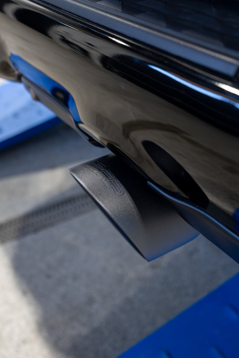 MBRP Armor BLK 5 Inch OD Black Exhaust Tips Dual Wall Angle Cut Sold in Pairs | 2019-2024 Ram 1500 5.7L Hemi
