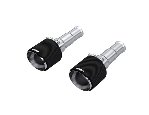 MBRP 5 Inch OD Carbon Fiber Exhaust Tips Dual Wall Angle Cut Sold in Pairs | 2019-2024 Ram 1500 5.7L Hemi