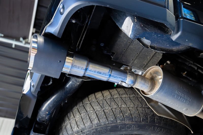 MBRP 5 Inch OD Carbon Fiber Exhaust Tips Dual Wall Angle Cut Sold in Pairs | 2019-2024 Ram 1500 5.7L Hemi