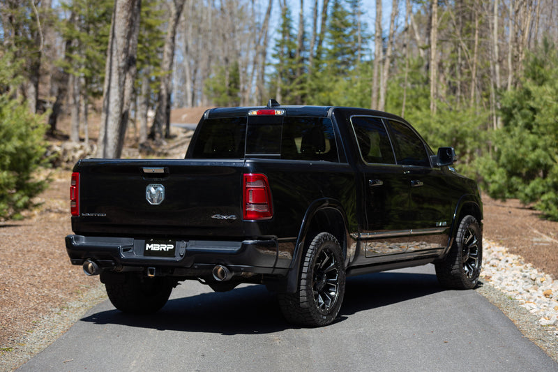MBRP 5 Inch OD Carbon Fiber Exhaust Tips Dual Wall Angle Cut Sold in Pairs | 2019-2024 Ram 1500 5.7L Hemi
