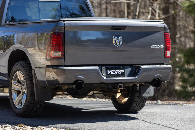 MBRP Armor BLK 5 Inch OD Black Exhaust Tips Dual Wall Angle Cut Sold in Pairs | 2009-2018 Ram 1500 and 2019-2024 Ram 1500 5.7L Hemi