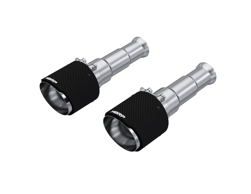 MBRP 5 Inch OD Carbon Fiber Exhaust Tips Dual Wall Angle Cut Sold in Pairs | 2009-2018 Ram 1500 and 2019-2024 Ram 1500 5.7L Hemi