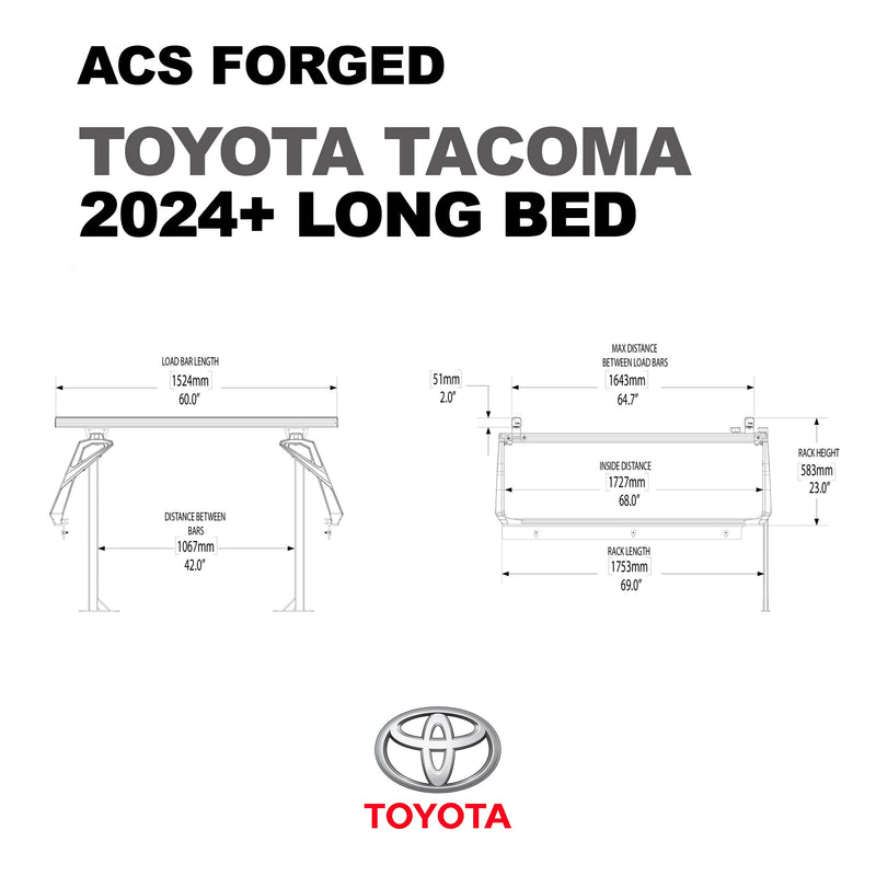 Leitner ACS FORGED Bed Rack for TOYOTA TRUCKS