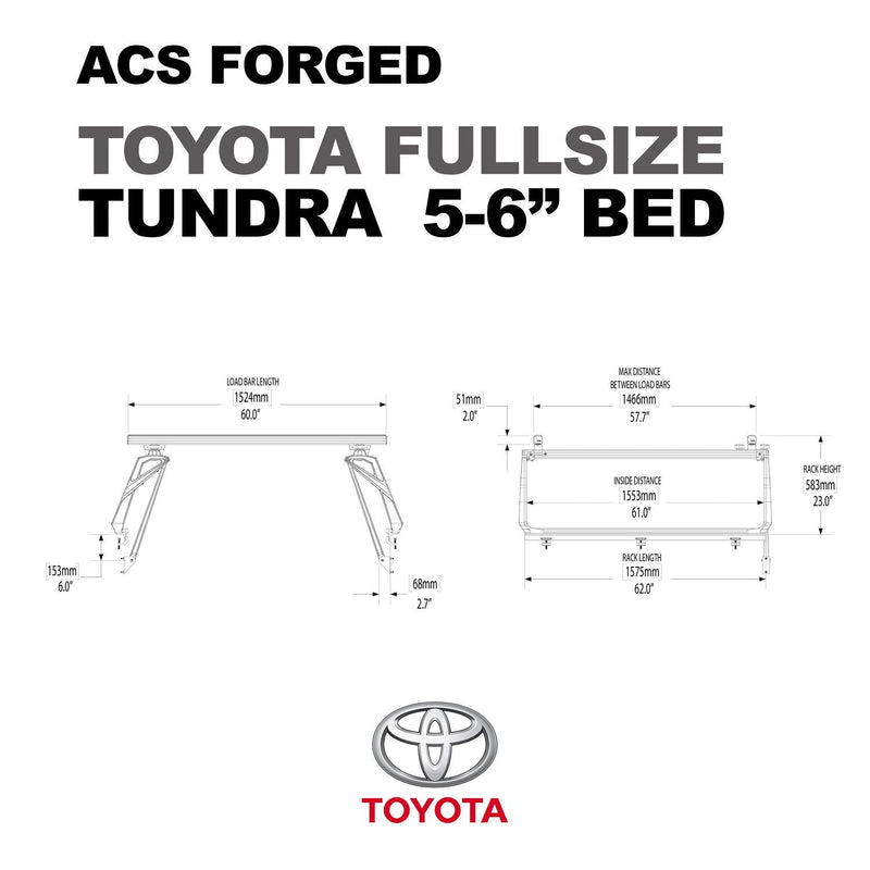 Leitner ACS FORGED Bed Rack for TOYOTA TRUCKS