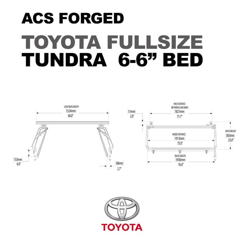 Leitner ACS FORGED Bed Rack for TOYOTA TRUCKS