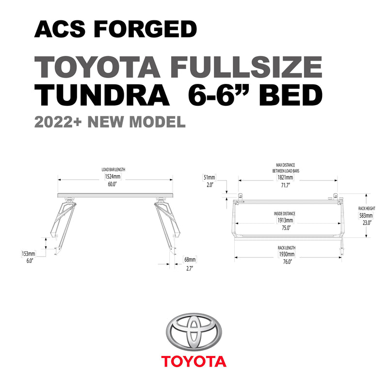 Leitner ACS FORGED Bed Rack for TOYOTA TRUCKS