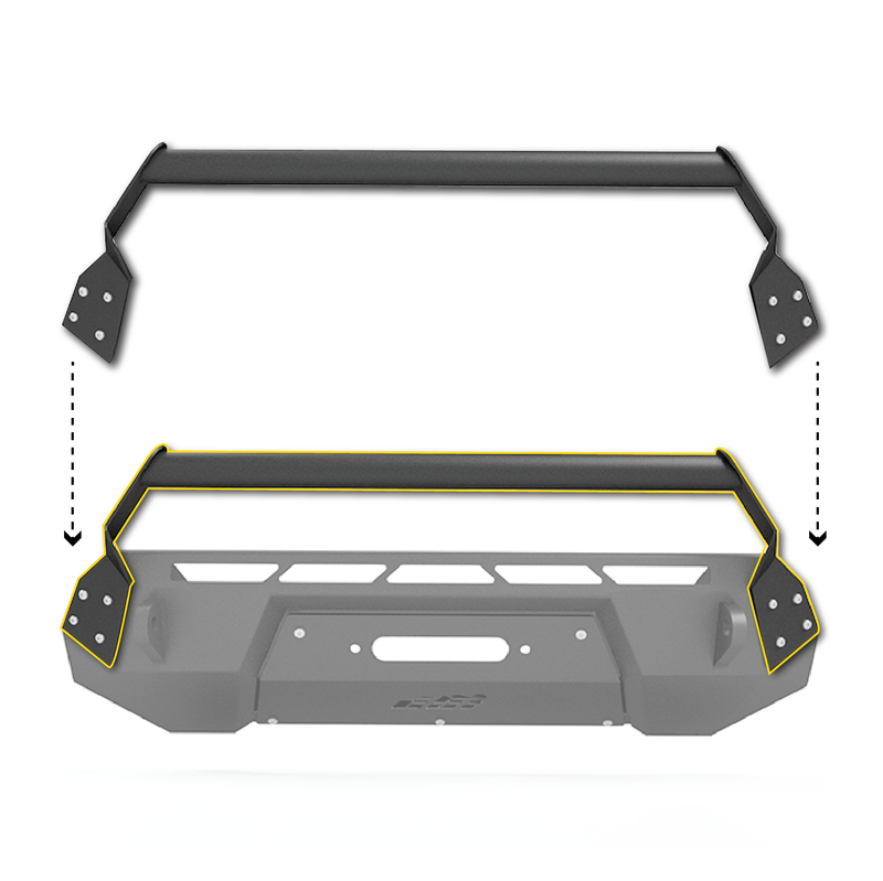 CBI Covert Bolt-on Bull Bar | 2016-23 Tacoma - Underland Offroad