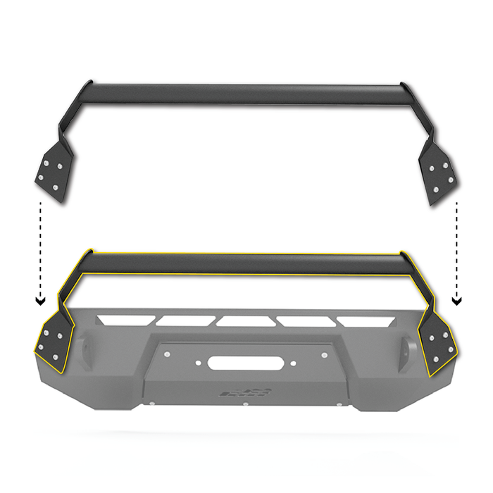 CBI Covert Bolt-on Bull Bar | 2016-23 Tacoma - Underland Offroad