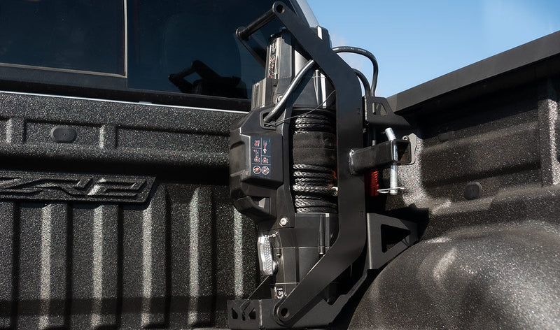 AEV Bed-Mounted Warn Winch Cradle Carrier | 2015-2022 Colorado