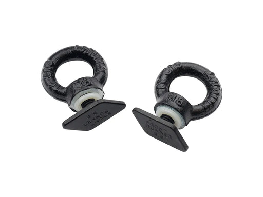 Dometic Front Runner Black Tie Down Rings / Eye Bolts for Tracks