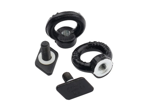Dometic Front Runner Black Tie Down Rings / Eye Bolts for Tracks