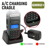 Rugged Radios GMR2 PLUS - GMRS / FRS Two Way Handheld Radio with Hand Mic - Colorado & Canyon Enthusiasts