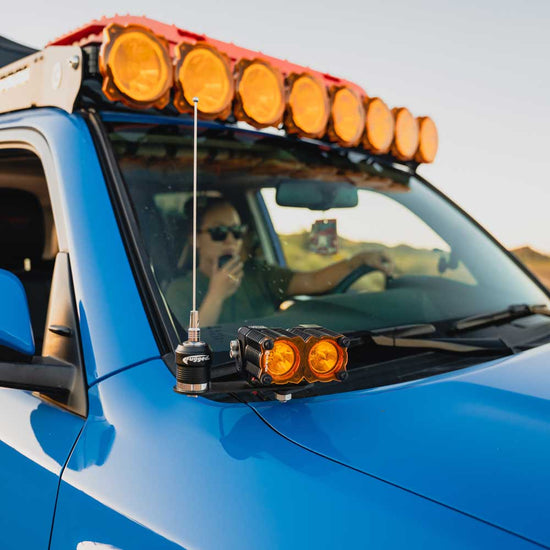 Rugged Radios A-Pillar Ditch Lights Antenna Adapter - Colorado & Canyon Enthusiasts