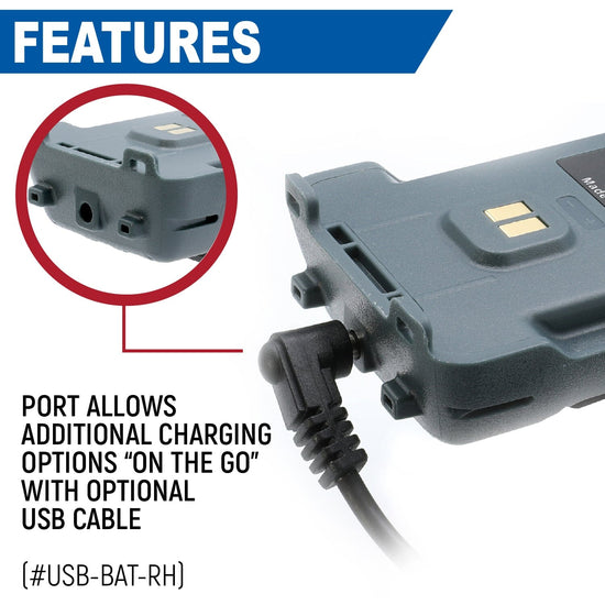 Rugged Radios GMR2 and GMR2 PLUS Handheld Long-Lasting XL Battery with USB Charging Port - Colorado & Canyon Enthusiasts
