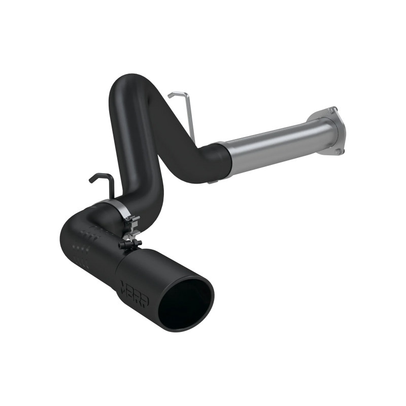 MBRP Armor BLK 4 Inch Filter Back Exhaust Single Side Exit Black Coated | 2007-2010 Chevrolet/GMC Silverado/Sierra 2500/3500 Duramax LMM