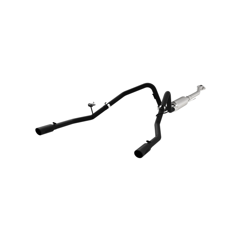MBRP Armor BLK 2.5 Inch Cat Back Exhaust Dual Rear Exit Black Coated | 2011-2014 Ford F-150 V6 EcoBoost