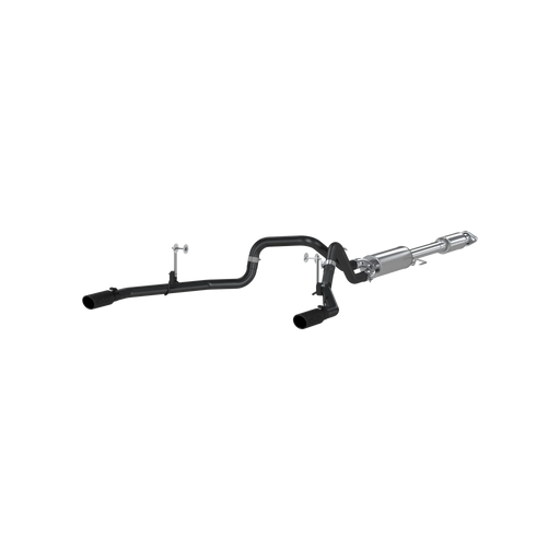 MBRP Armor BLK 2.5 Inch Cat Back Exhaust Dual Rear Exit Black Coated | 2015-2020 Ford F-150 5.0L