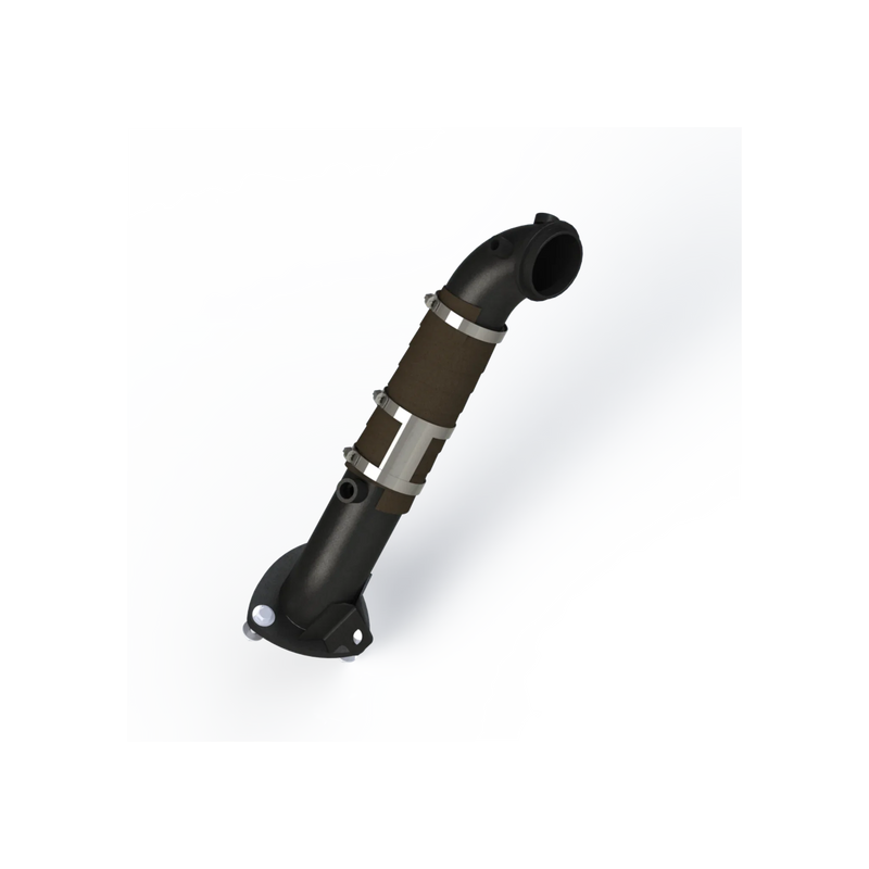 MBRP Armor BLK 3 Inch Turbo Down Pipe Carb EO D-763-2 | 2015-2016 Chevrolet/GMC Silverado/Sierra 2500/3500 Duramax