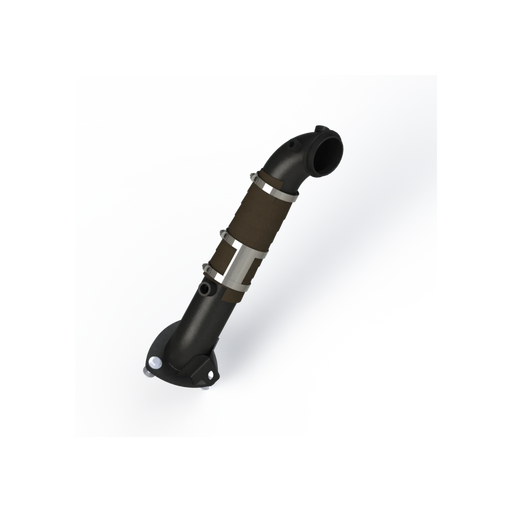 MBRP Armor BLK 3 Inch Turbo Down Pipe Carb EO D-763-2 | 2015-2016 Chevrolet/GMC Silverado/Sierra 2500/3500 Duramax