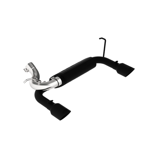 MBRP Armor BLK Axle Back Exhaust Dual Rear Exit Black Coated | 2007-2018 Jeep Wrangler/Rubicon JK 3.6L/3.8L V6