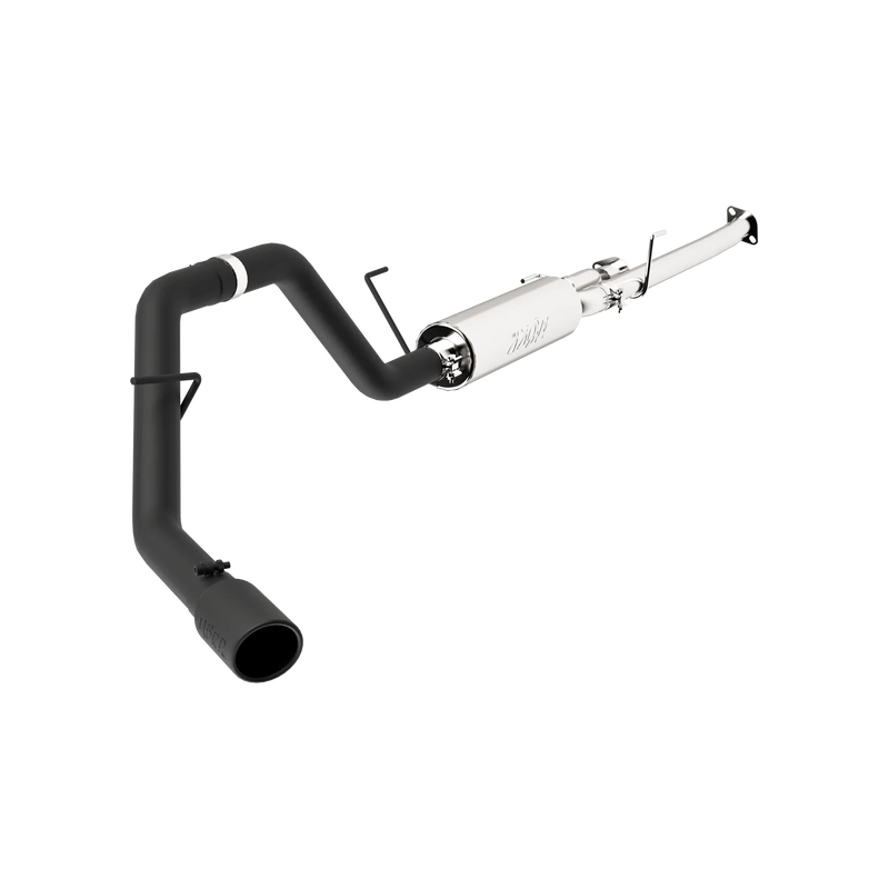 MBRP Armor BLK Cat Back Exhaust Single Side Black Coated | 2009-2021 Toyota Tundra 5.7L Extended Cab Standard/Short Bed and Crew Cab Short Bed