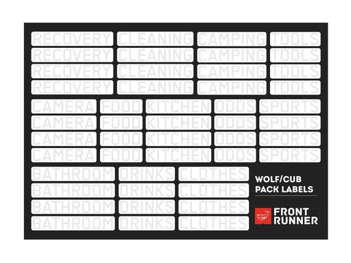 Dometic Front Runner Wolf/Cub Pack Campsite Organizing Labels