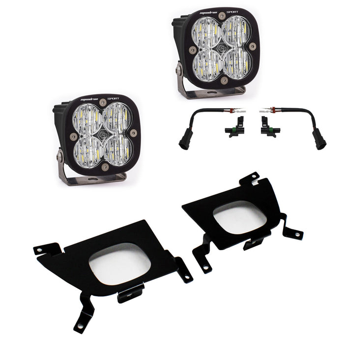 Baja Designs Squadron Sport Fog Pocket Light Kit - 19-22 Silverado 1500 / 20-22 2500HD/3500HD - Underland Offroad