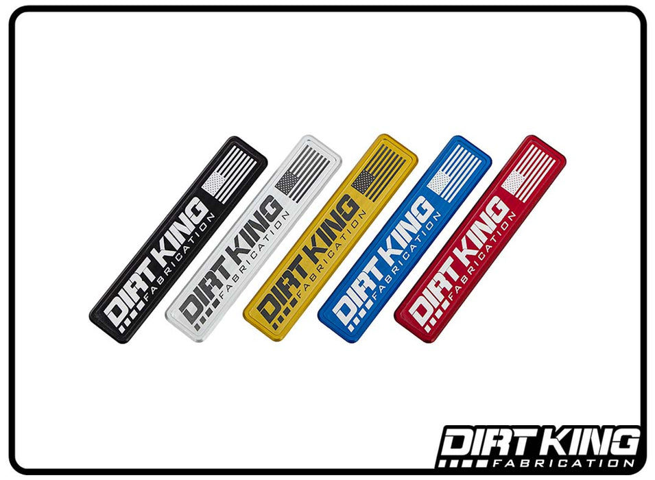 Dirt King Upper Arm Machined Logo Plates - Underland Offroad