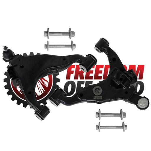 Freedom Offroad Lower Control Arms for 2-4" Lift | 03-09 Toyota 4-Runner | 03-09 Lexus GX470 | 07-09 FJ Cruiser - Underland Offroad